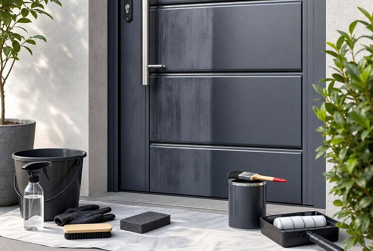 comment raviver la couleur d’une porte en aluminium
