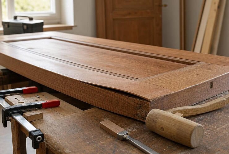 comment redresser une porte en bois