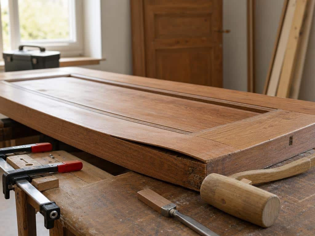 comment redresser une porte en bois