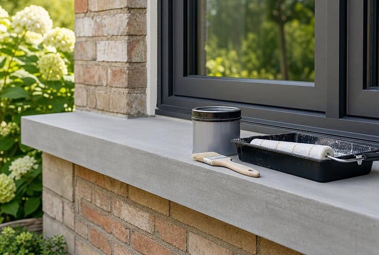 quelle peinture pour appui de fenêtre en béton