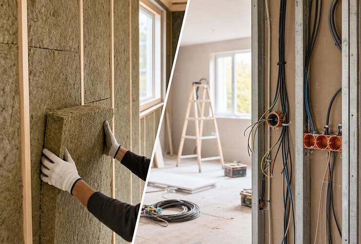 électricité avant ou après isolation