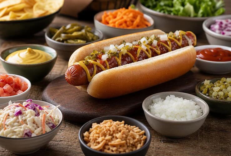 accompagnement hot dog