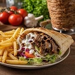 combien de calories dans un kebab frites