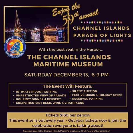 Nautical Night of Lights at Channel Islands Harbor with parade of lights and festive atmosphere.