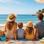 vacances a la plage avec les enfants