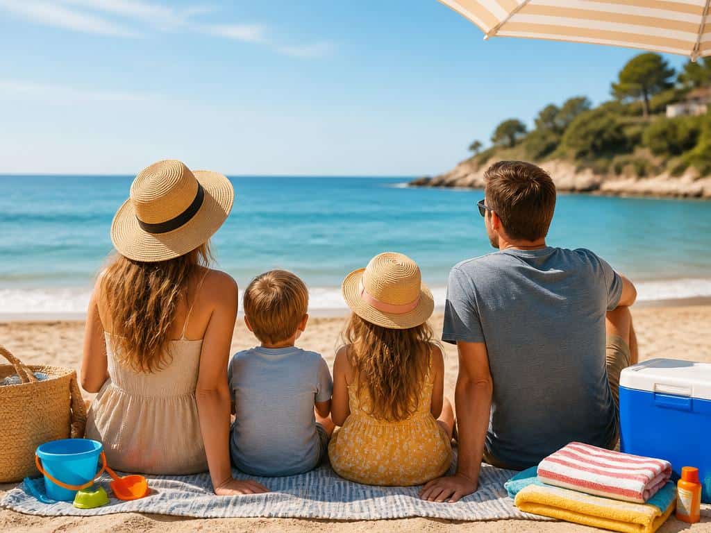 vacances a la plage avec les enfants