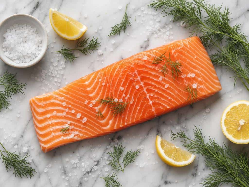 marinade pour conserver le saumon en cube