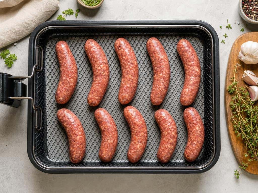 saucisse de toulouse air fryer recette