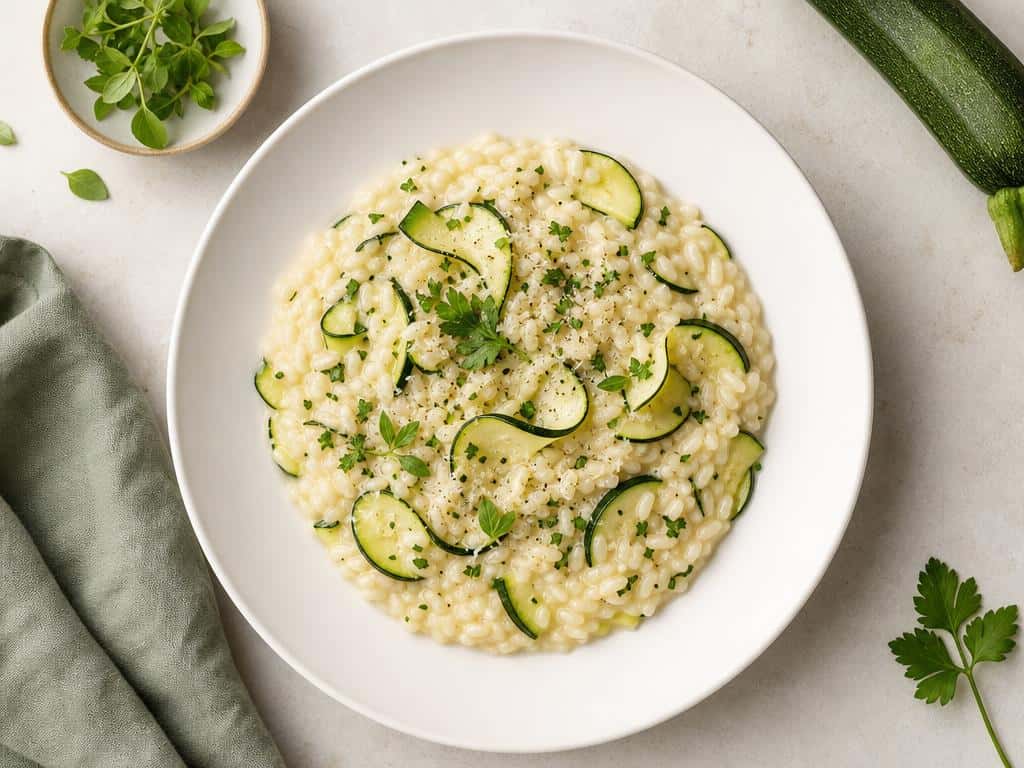 risotto cookeo courgette champignon