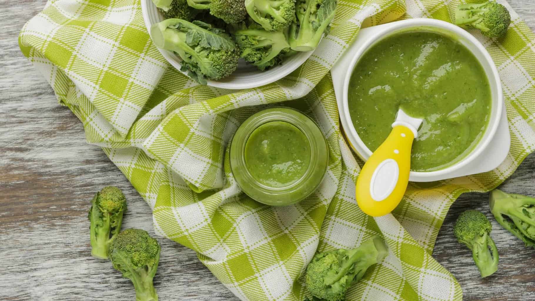 avec quoi mélanger le brocolis pour bébé 1