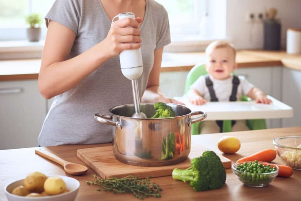 avec quoi mélanger le brocolis pour bébé