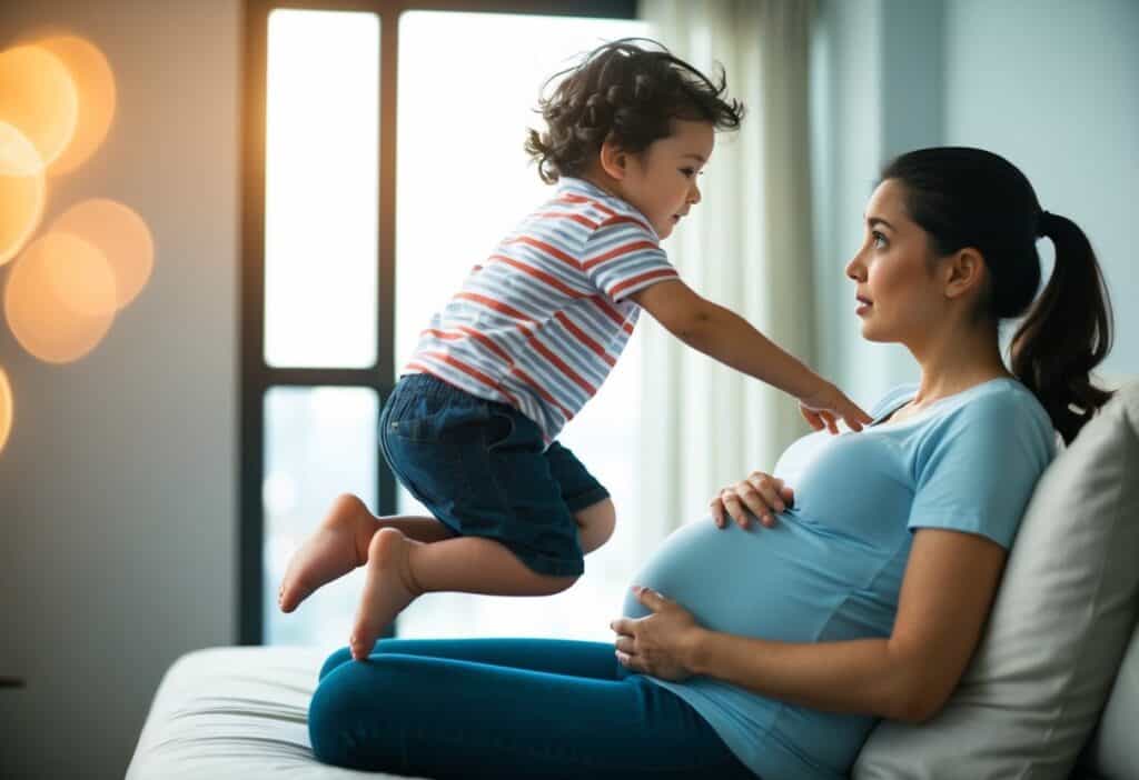enceinte mon fils a sauté sur mon ventre 1