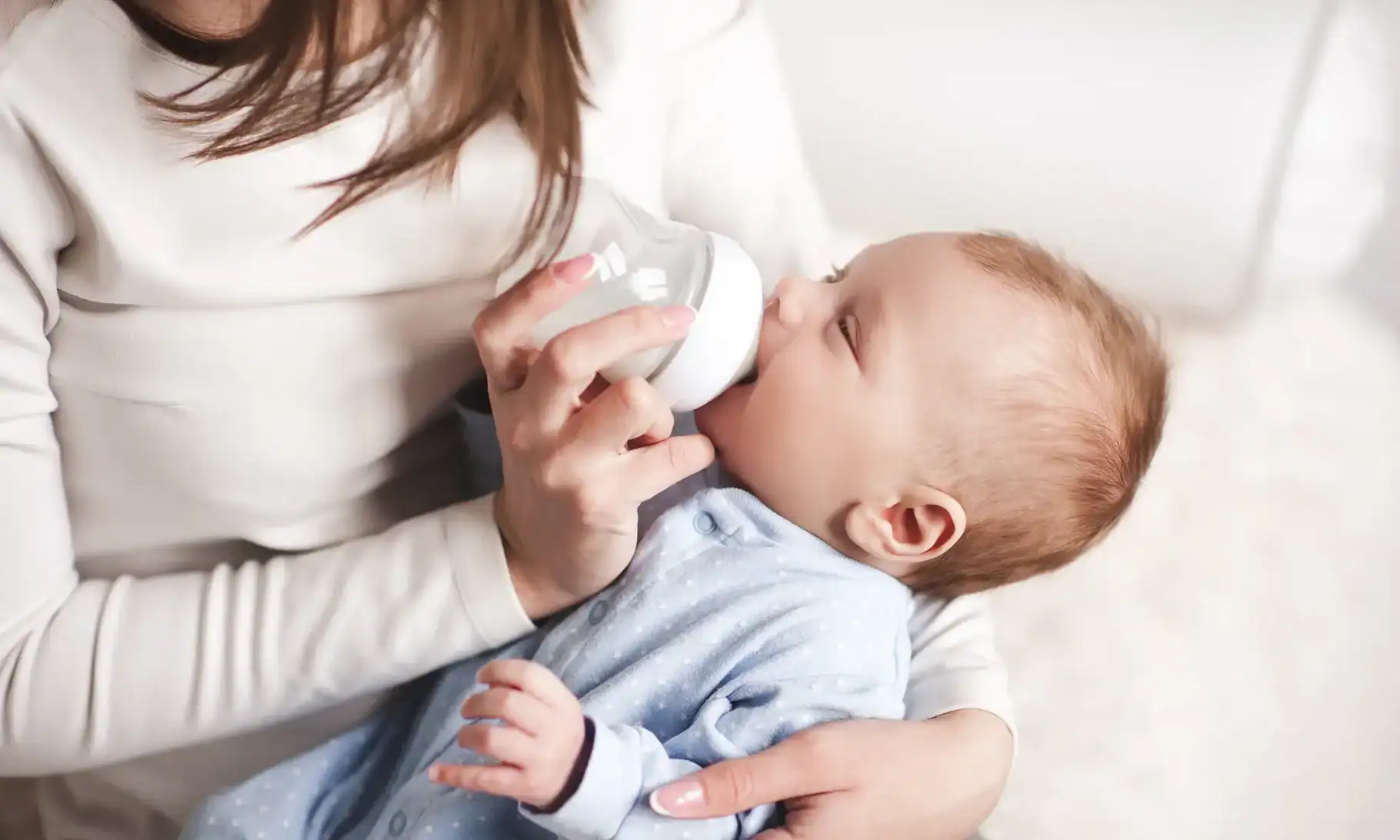 biberon de 150 mais avec le lait 180