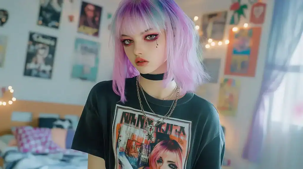 e girl style maquillage