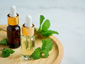 Menthe poivrée et peau