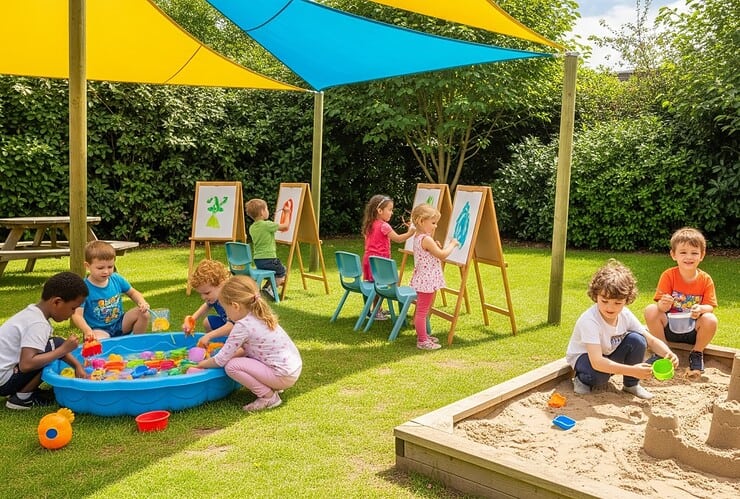 Activités de printemps en crèche