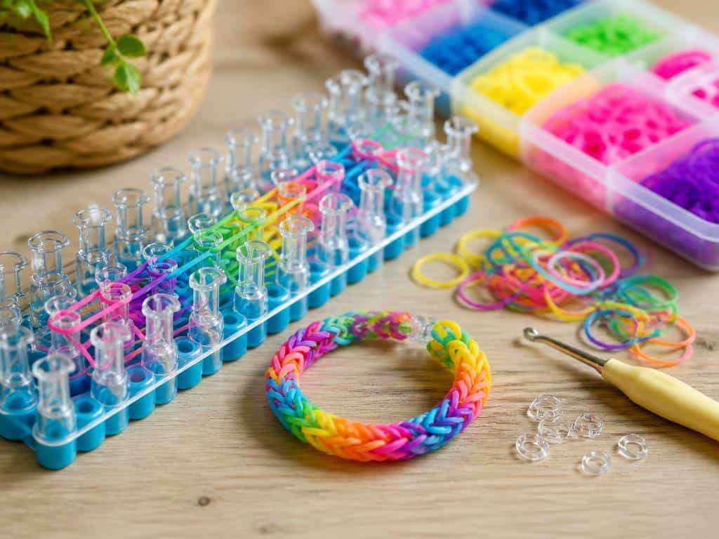 loisir enfant comment realiser son bracelet rainbow loom