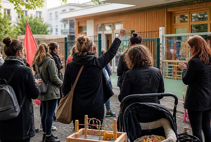 Montpellier : petite enfance, les agents manifestent contre des "mauvaises conditions de travail"