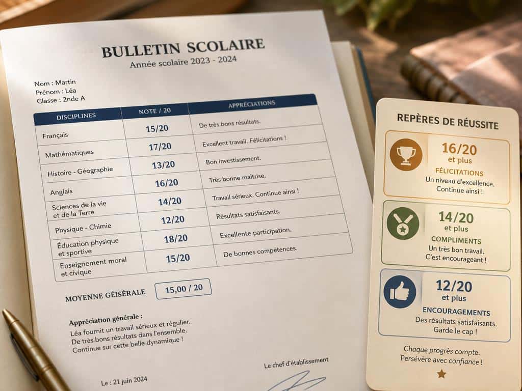 Quelle moyenne pour les félicitations au collège ?