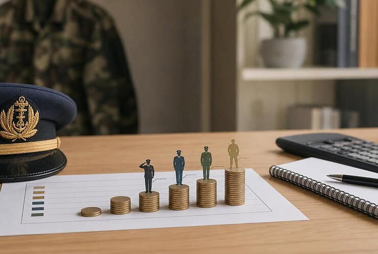 montant retraite militaire 25 ans de service