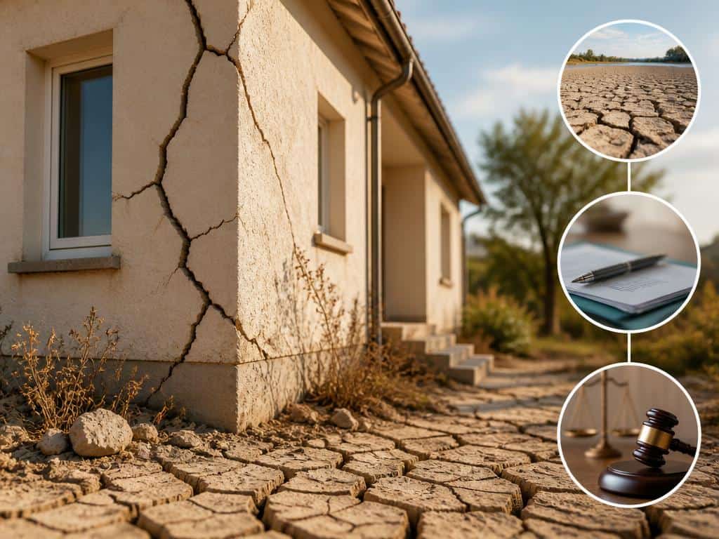Maison fissurée après la sécheresse 2026 : déclaration de catastrophe naturelle, assurance et recours en cas de refus