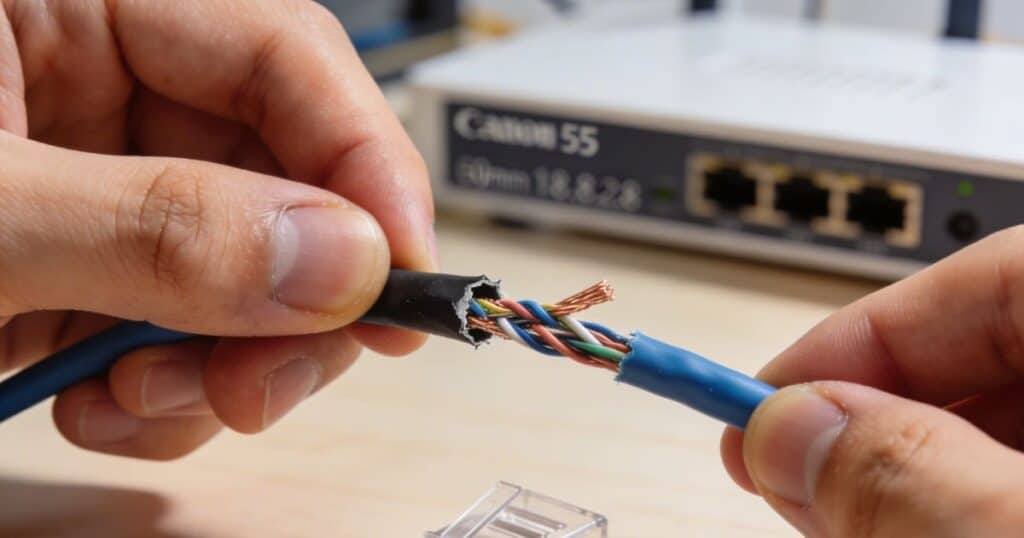 Tester un câble RJ45 coupé sans testeur