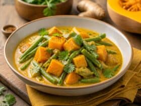 curry de butternut et haricots verts fid