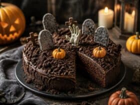 decouvrez la recette du gateau cimetiere d halloween