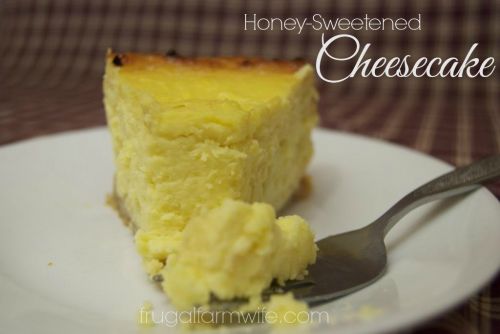 honey sweetened cheesecake
