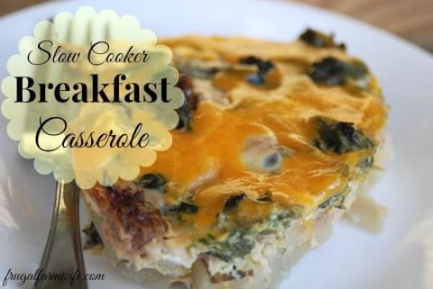 slow cooker breakfast casserole