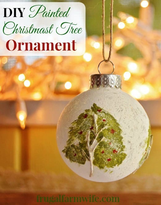 DIY Painted Christmas Ornament