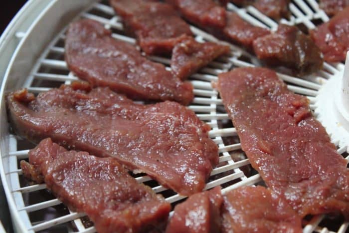 beef on dehydrator