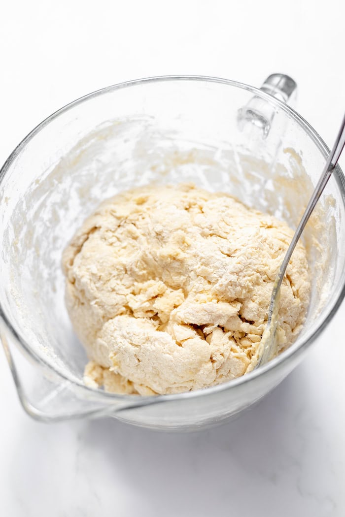 perfectly mixed quick bread dough