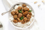a bowl of meatballs made with gluten free ingredients