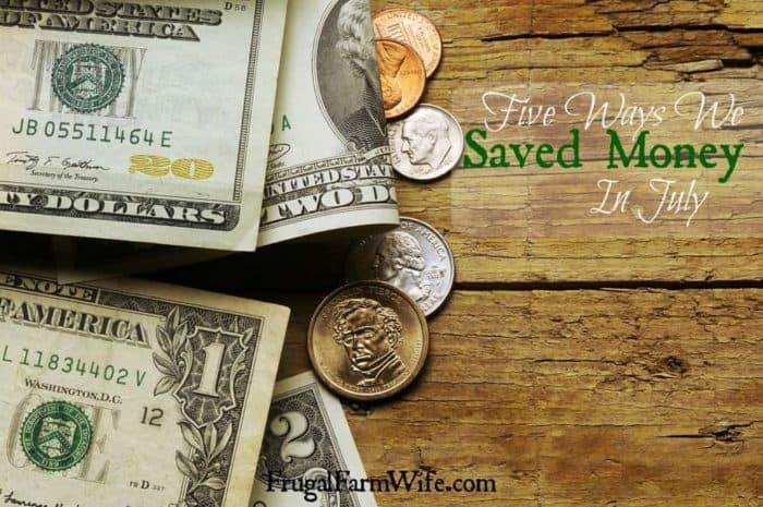 I love this bloggers list of 'ways we saved money in July'! I have to remember some of these ideas!