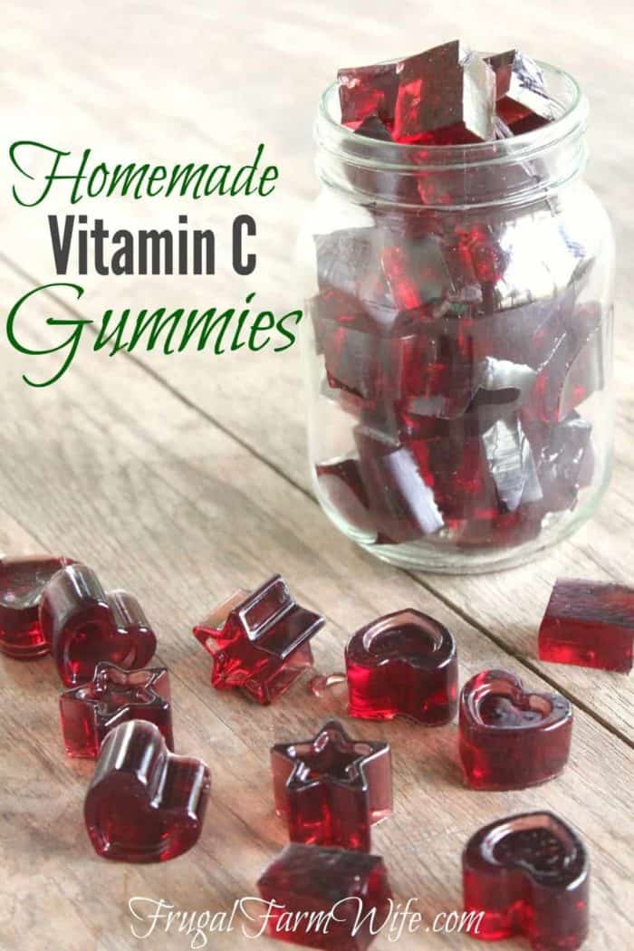 Homemade Vitamin C Gummies. Finally! I can give my kids chewable vitamins without a boatload of sugar!