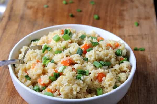 Super easy cauliflower fried rice