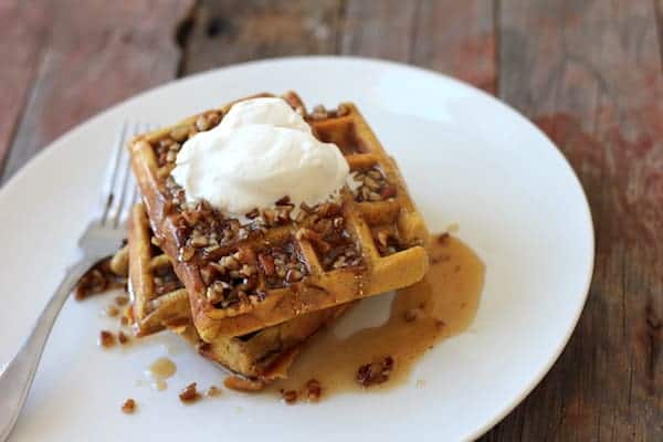 paleo pumpkin spice waffles