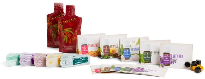 Image shows a variety of oil and Nangxia samples on a white table