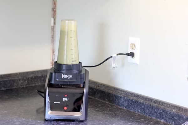 Photo shows a Ninja blender on a counter top