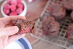 raspberry coconut flour brownies