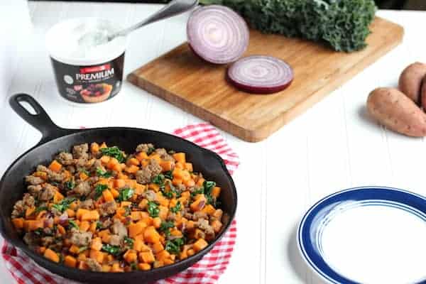 one pan sweet potato hash