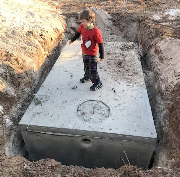 new septic tank
