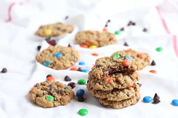 Monster cookies - gluten-free flourless recipe. 