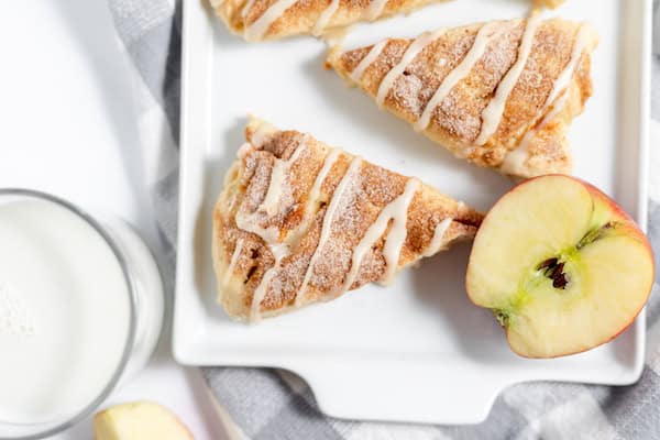 Apple Scones with Maple Glaze