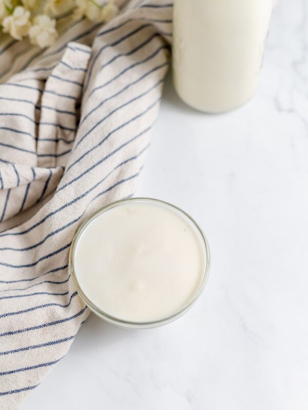 small bowl of buttermilk