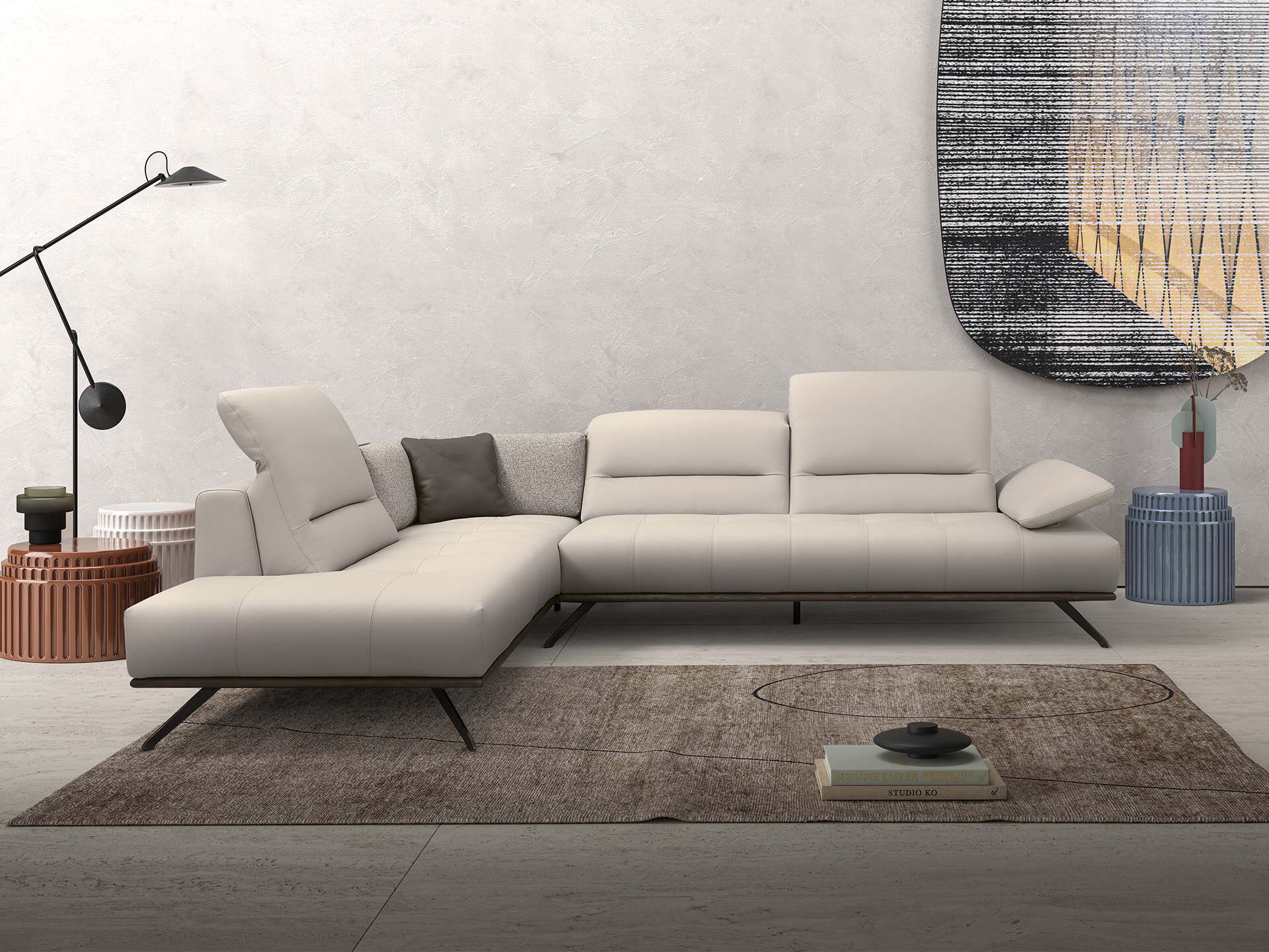 Incanto Astra Power Sectional 2pc - Furnitalia | Modern Harmony by