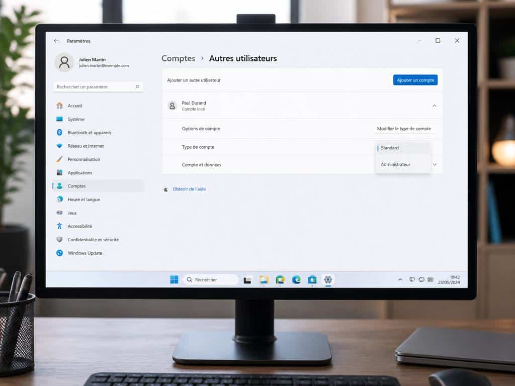 vous devez disposer des droits d'administrateur windows 11