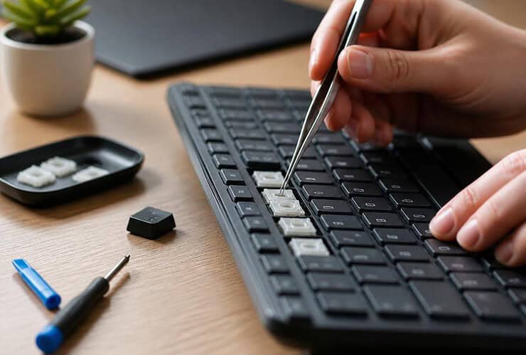 comment réparer une touche de clavier