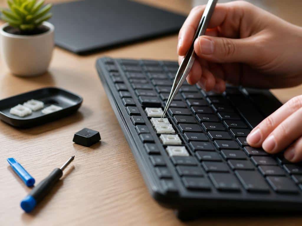 comment réparer une touche de clavier
